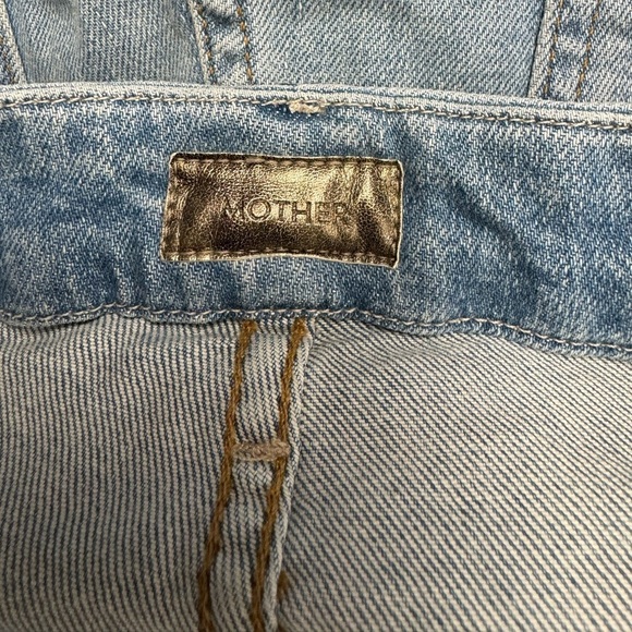 MOTHER High Waisted Looker Ankle Fray Jeans Leopard 28 - Picture 13 of 14